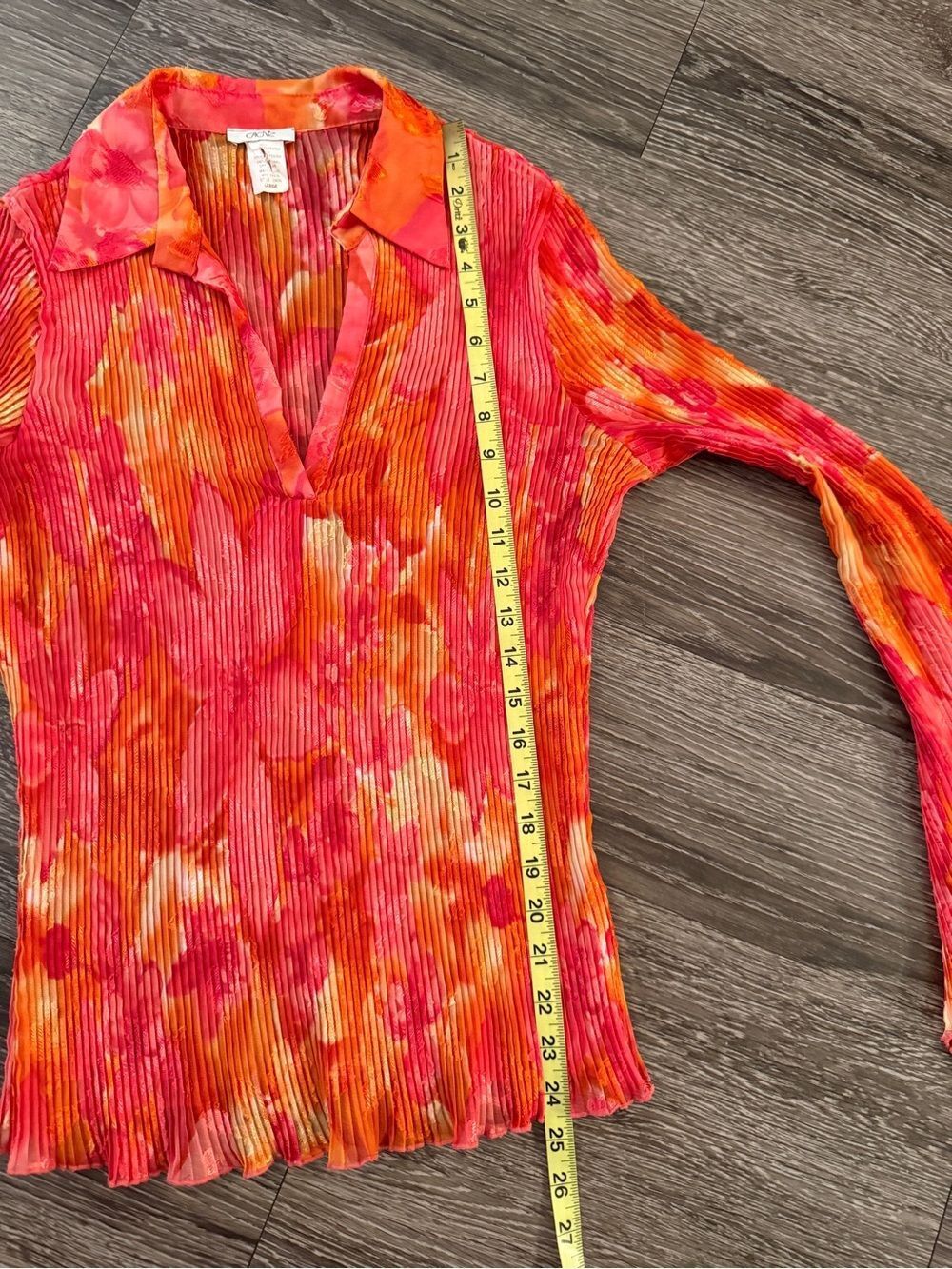 Cache Vintage Bell Sleeve Tropical Flower Blouse - Picture 5 of 7